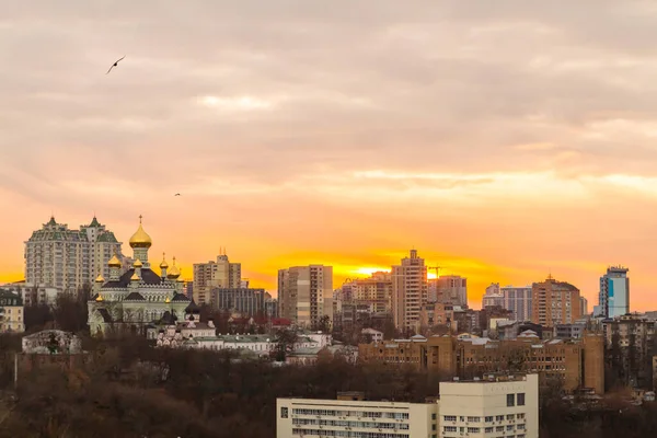Ukraine Kiew November 2016 Blick Aus Der Luft Auf Den — Stockfoto