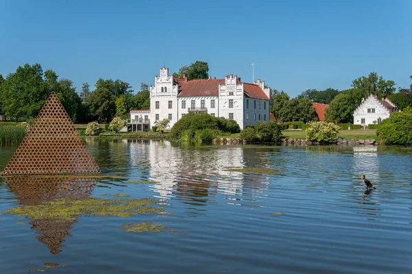 Szwecja Wanas Sierpnia 2022 Piękny Starożytny Zamek Przed Jeziorem Słoneczny — Zdjęcie stockowe