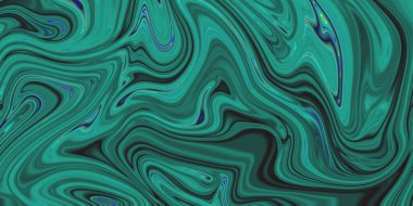 Sıvı akrilik boya tasviri. Boşanmalar, pürüzsüz çizgiler, renkler. Soyut yağ lekeleri.