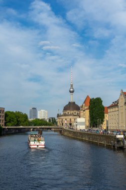 BERLIN, GERMANY 06.05.2022 Berlin View of the river Spree and the Bode Museum.
