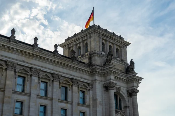 German Flag Reichstag Building German Flag — Foto de Stock