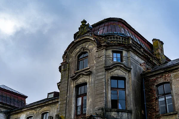 An old abandoned manor. An old castle uninhabited abandoned.