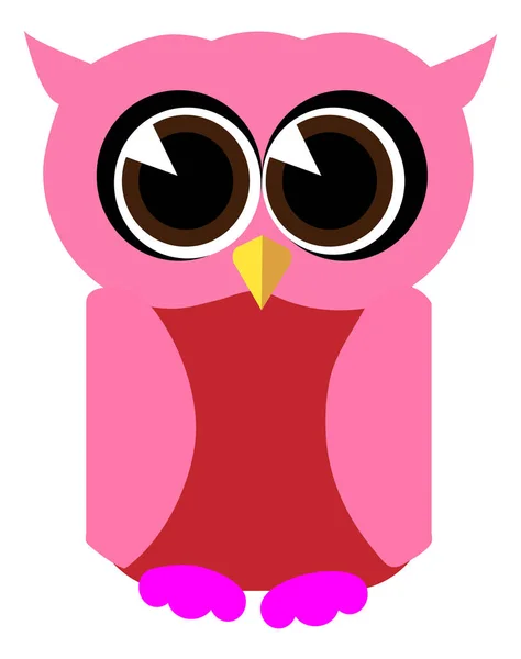  Set of colored owls isolated on white background. Stock vector illustration