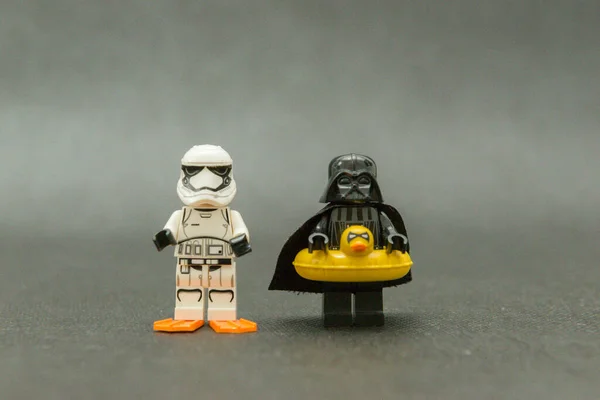Μπαούρου Βραζιλία Σεπτεμβρίου 2019 Star Wars Lego Minifigure Darth Vader Royalty Free Φωτογραφίες Αρχείου