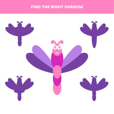 Çizgi film yusufçuğu için doğru gölgeyi bul.