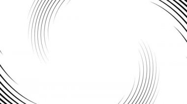 Kusursuz bir şekilde dönen siyah çizgiler. Minimalist canlandırılmış tünel arkaplanı.