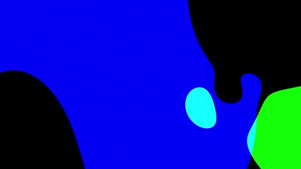 Sömlöst Loopar Snabbrörliga Färgglada Flödande Klumpar Animerad Abstrakt Bakgrund — Stockvideo