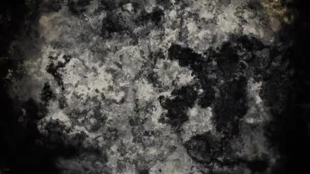 Seamless Looping Black White Abstract Grunge Texture Animated Overlay — Stock Video