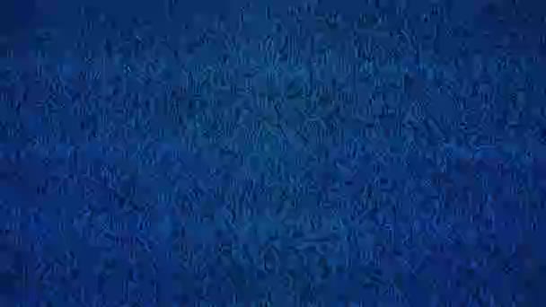 Looping Sem Costura Azul Escuro Mau Sinal Ruído Estático — Vídeo de Stock