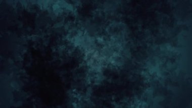 Kusursuz döngü yavaşça yakınlaştıran mürekkep lekeleri koyu mavi arka planda. Animasyon korku arka planı.