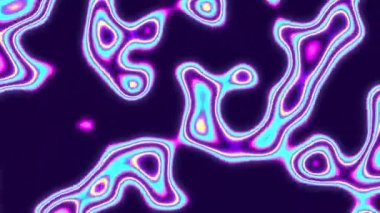 Kusursuz bir şekilde dönen renkli neon dalgalar. Canlandırılmış soyut arkaplan.