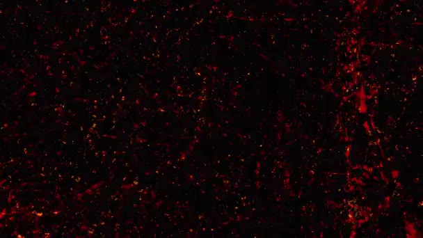 Цикл Темно Оранжевый Гранж Накладывается Низкий Кадр Анимированной Текстуры Наложение — стоковое видео