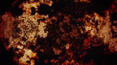 Turuncu paslı grunge dokusu düşük çerçeveli canlandırılmış.