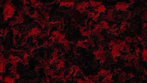 Abstract Creepy Red Grunge Substance Looping Animated Video — Vídeos de Stock