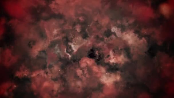 Zoom Abstract Creepy Red Clouds Animated Video Background Loop — Video Stock