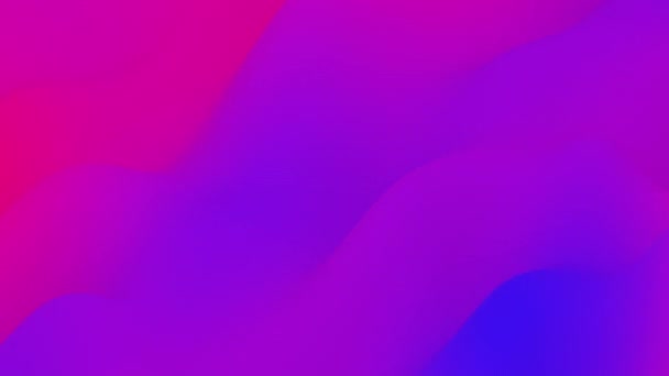 Ondas Gradiente Azul Rosa Que Fluyen Lentamente Fondo Abstracto Animado — Vídeos de Stock