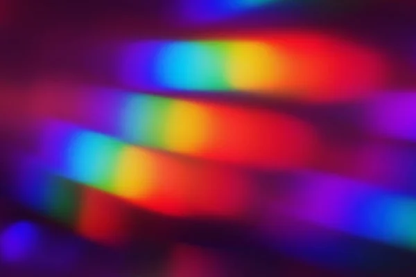 Prizmatik parlak ışığın soyut görüntüsü bokeh