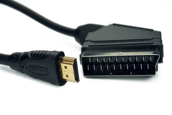 HDMI och SCART-kontakten — Stockfoto