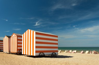 plaj kabinleri northsea, de panne, Belçika