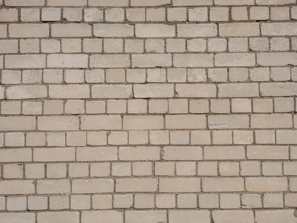 View Empty White Brick Wall Background Copy Space Deteriorating Brick — Foto de Stock