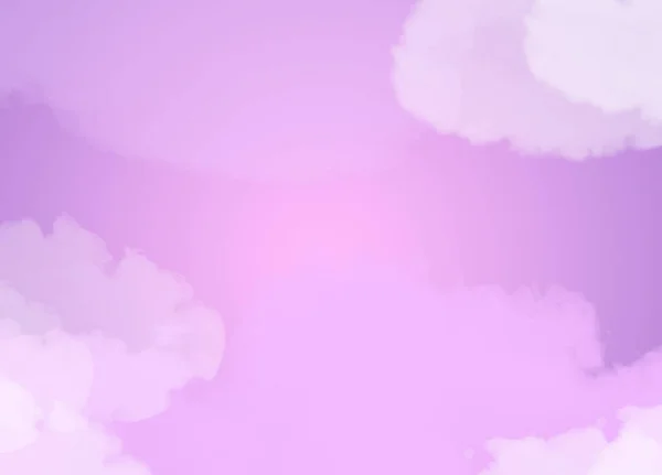 Rosa Himmel Hintergrund Mit Wolken — Stockfoto
