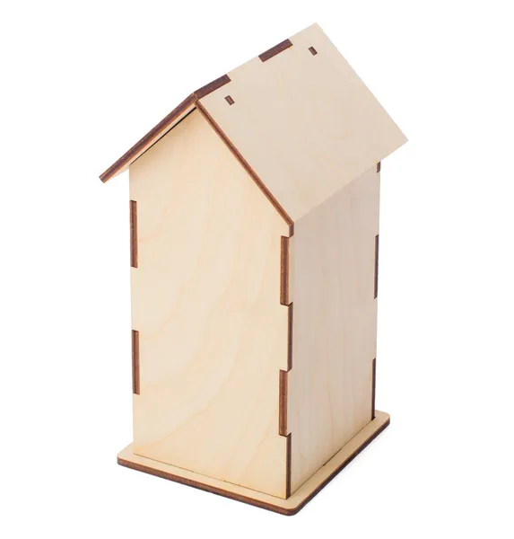 bir kutu çay beyaz zemin üzerine izole. Evi rese şekli