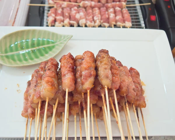 Grilled pork sticks — Stock Photo, Image