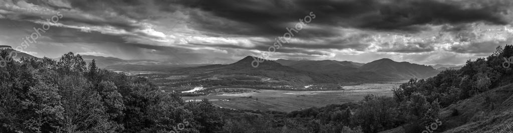 White River Valley panorama — Stock Image White River Valley panorama Royalty Free Stock Photos