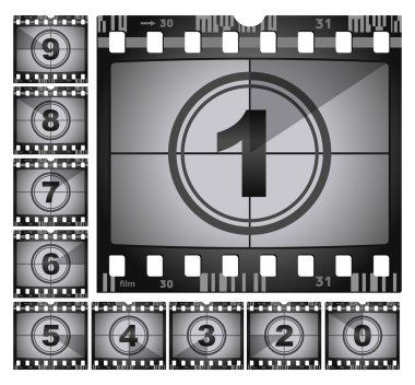 Film countdown clipart