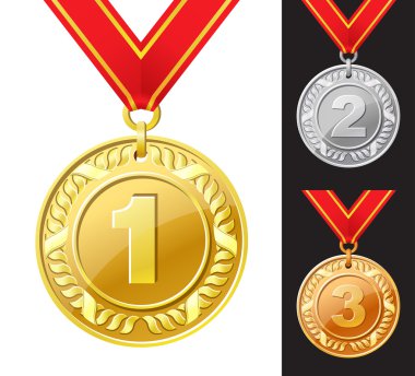 madalya vektör çizim