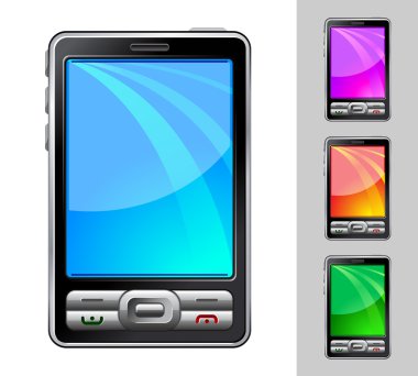 hareket eden telefon vektör çizim