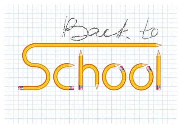 Terug naar school — Stockvector