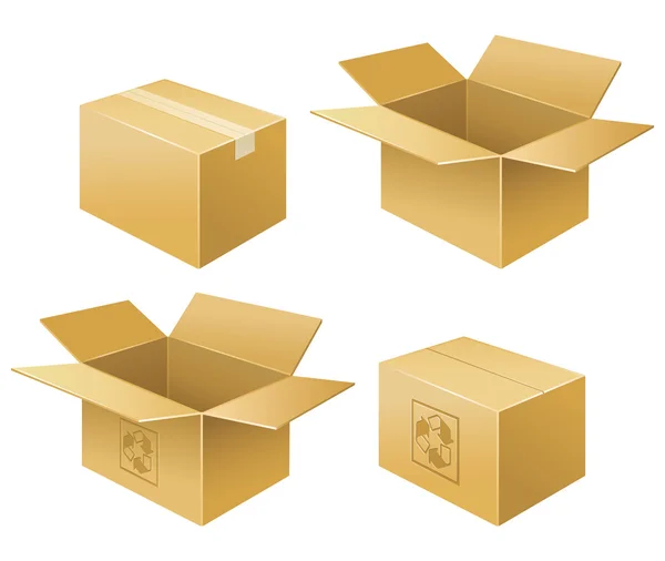 Abbildung der Schachtel — Stockvektor
