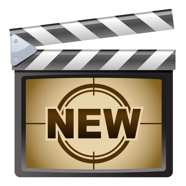 Film Clapboard. New — Stock Vector