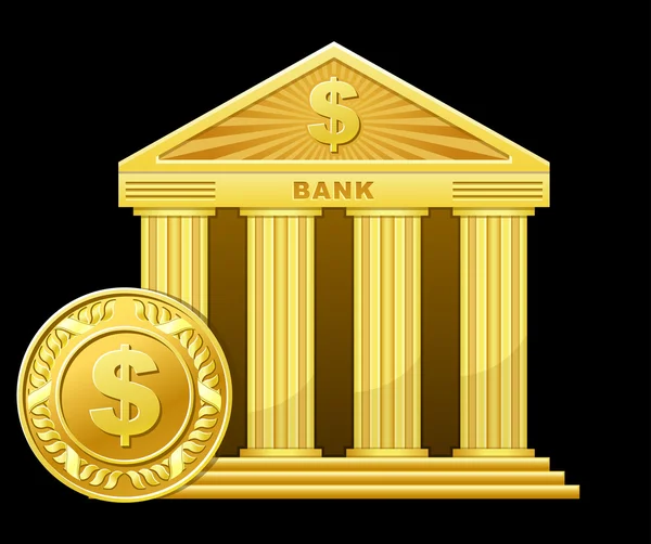 Золотой банк — стоковый вектор