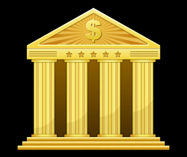 Banco do ouro —  Vetores de Stock