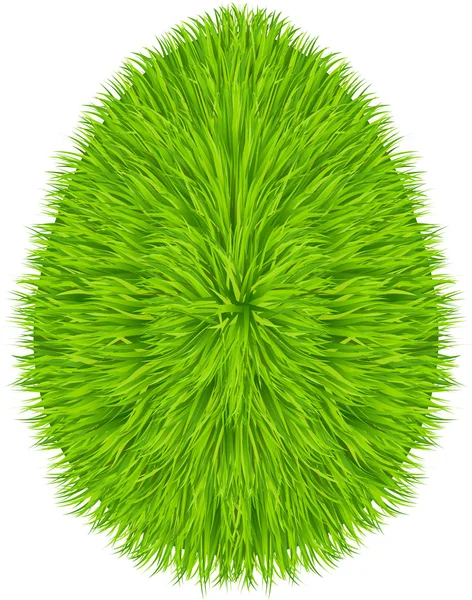 Huevo de hierba símbolo. Feliz Pascua — Vector de stock