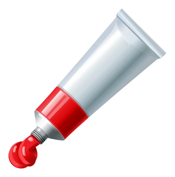 Ilustração vetorial do tubo de pintura — Vetor de Stock