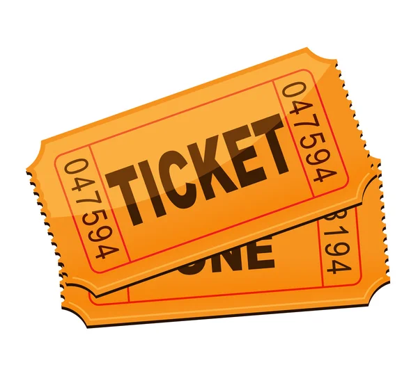 Ilustración vectorial de ticket — Vector de stock