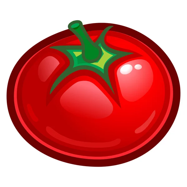 Ilustración vectorial de tomate — Vector de stock
