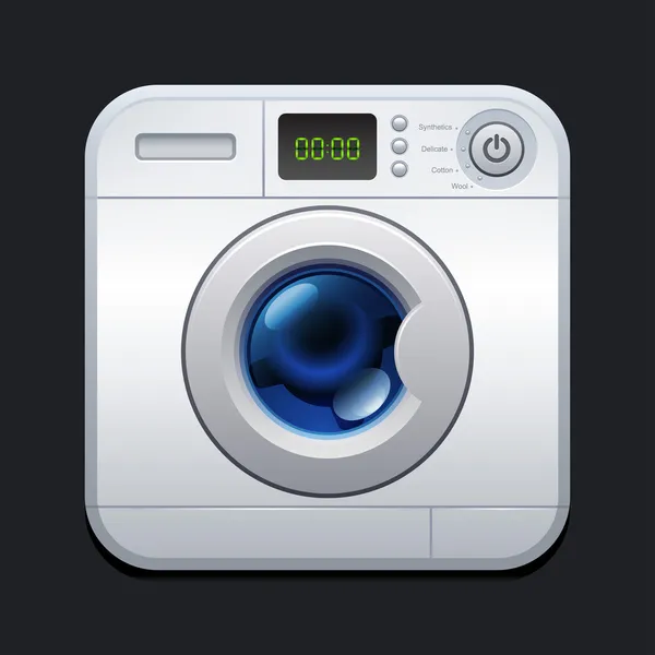 Wasmachine. Wasserij-pictogram — Stockvector