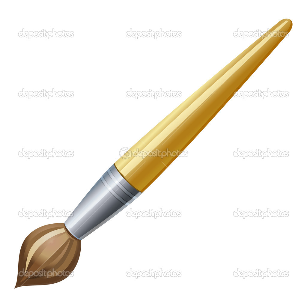 Vector illustration of brush