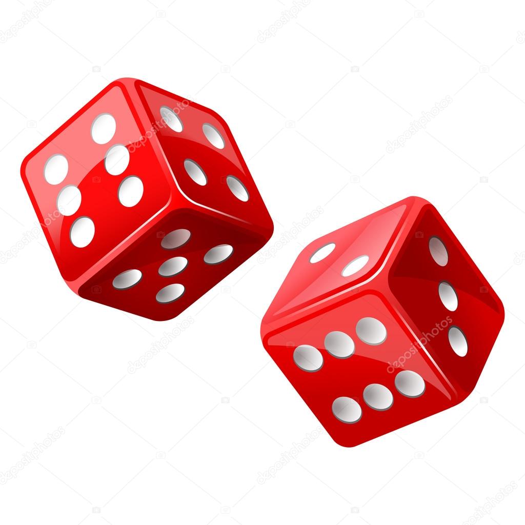 Vector illustration of dice