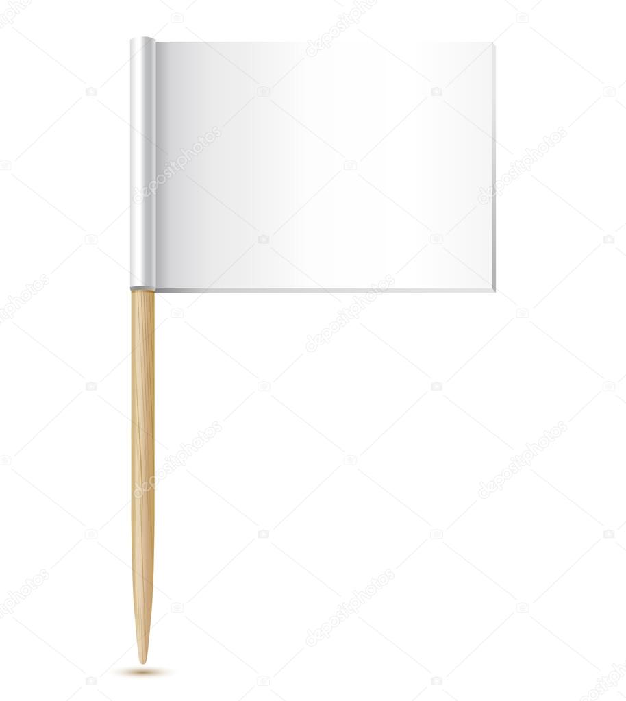 Empty flag toothpick