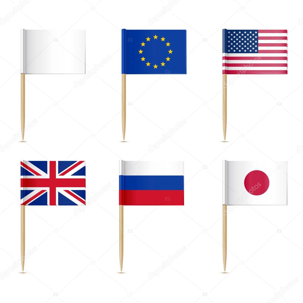 Flags toothpick.