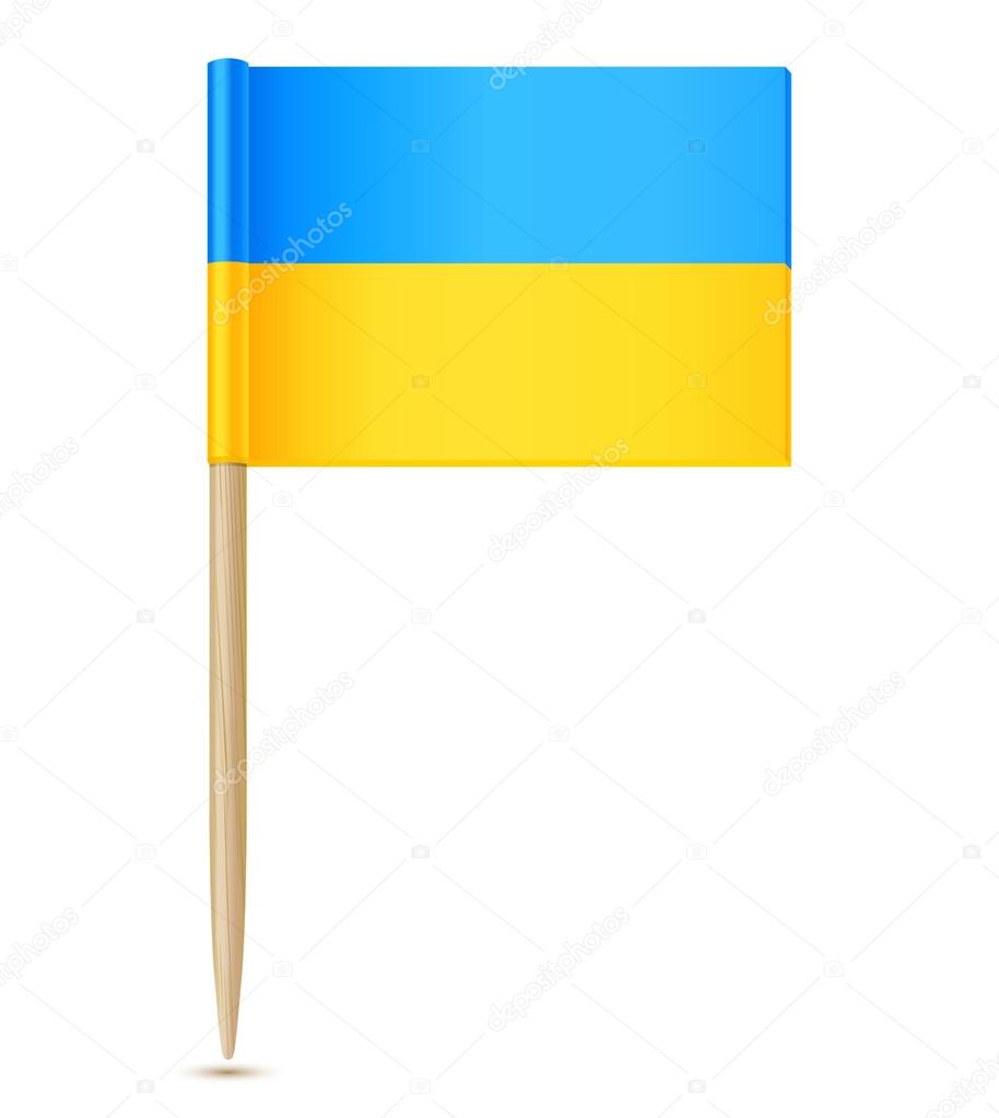 Ukraine flag toothpick