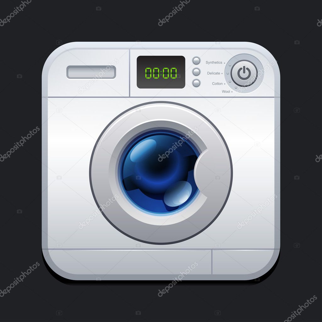 Washing machine. Laundry icon