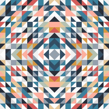 Geometrik dikişsiz şablon arka planı. Moda tasarımı. Hoş renkli arkaplan