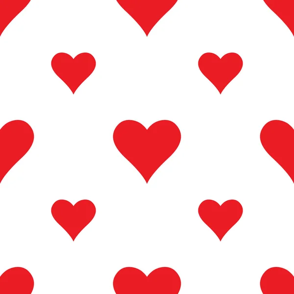 Heart card suits. Seamless pattern. Poker suits — ストックベクタ