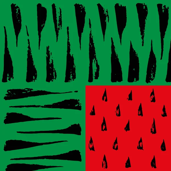 Abstrakte Wassermelone Hintergrund Minimales Sommerkonzept Sommermuster — Stockvektor